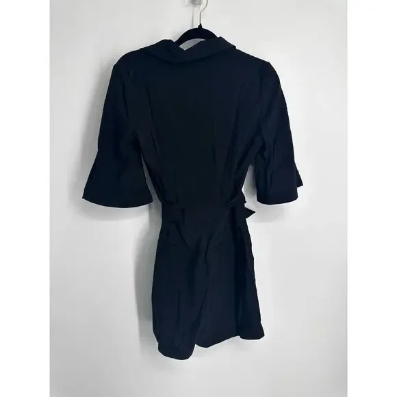 Ba&sh Black Calia Belted Romper NWT Size 4